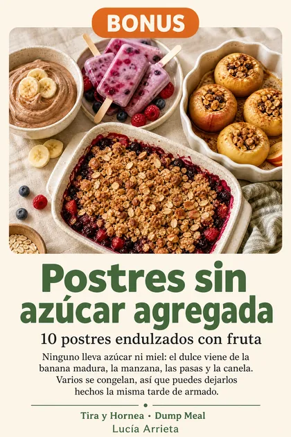 Tapa de la guía de regalo Postres sin azúcar agregada